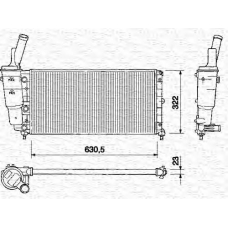 350213161000 MAGNETI MARELLI Радиатор, охлаждение двигателя