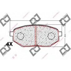 BP1798 DJ PARTS Комплект тормозных колодок, дисковый тормоз