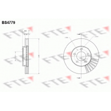 BS4779 FTE Тормозной диск