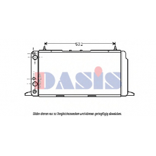 480980N AKS DASIS Радиатор, охлаждение двигателя