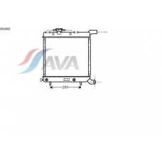 CR2003 AVA Радиатор, охлаждение двигателя