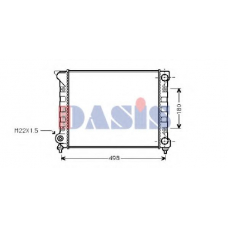 040670N AKS DASIS Радиатор, охлаждение двигателя