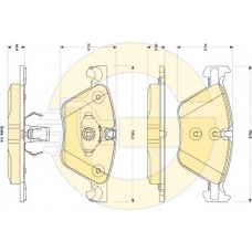 6118822 GIRLING Комплект тормозных колодок, дисковый тормоз