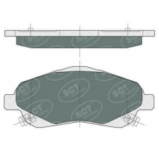 SP 368 PR SCT Комплект тормозных колодок, дисковый тормоз