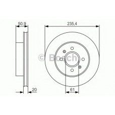 0 986 479 R52 BOSCH Тормозной диск