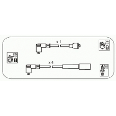 JP333 JANMOR Комплект проводов зажигания