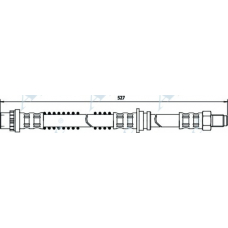 HOS3305 APEC Тормозной шланг