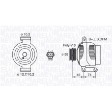 063380004010 MAGNETI MARELLI Генератор