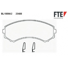 BL1809A2 FTE Комплект тормозных колодок, дисковый тормоз