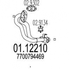 01.12210 MTS Труба выхлопного газа