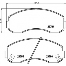 8DB 355 010-131 HELLA PAGID Комплект тормозных колодок, дисковый тормоз