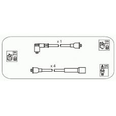 ABS28 JANMOR Комплект проводов зажигания