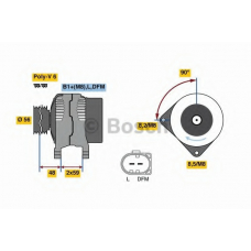 0 986 081 320 BOSCH Генератор