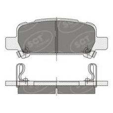 SP 341 SCT Комплект тормозных колодок, дисковый тормоз