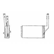 58817 NRF Теплообменник, отопление салона