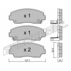 292.0 TRUSTING Комплект тормозных колодок, дисковый тормоз
