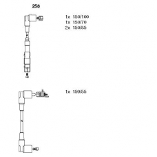 258 BREMI Комплект проводов зажигания