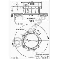 09.8129.10 BREMBO Тормозной диск