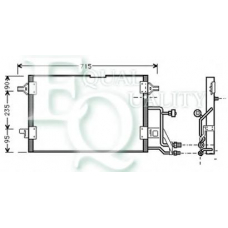 CO0010 EQUAL QUALITY Конденсатор, кондиционер