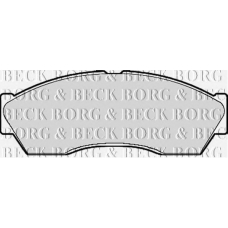 BBP2118 BORG & BECK Комплект тормозных колодок, дисковый тормоз