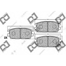 BP1152 DJ PARTS Комплект тормозных колодок, дисковый тормоз