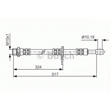 1 987 481 140 BOSCH Тормозной шланг