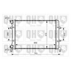 QER2357 QUINTON HAZELL Радиатор, охлаждение двигателя