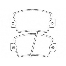 CVP045 DON Комплект тормозных колодок, дисковый тормоз