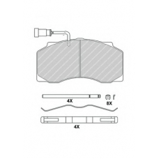 FCV4463B FERODO Комплект тормозных колодок, дисковый тормоз