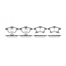 P11363.02 WOKING Комплект тормозных колодок, дисковый тормоз