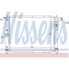 61644 NISSENS Радиатор, охлаждение двигателя