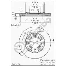 09.5587.10 BREMBO Тормозной диск