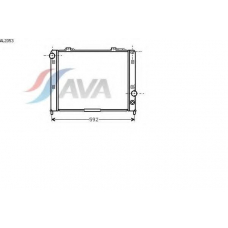AL2053 AVA Радиатор, охлаждение двигателя
