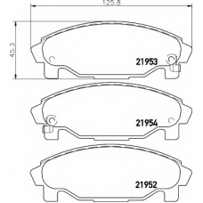 8DB 355 016-991 HELLA Комплект тормозных колодок, дисковый тормоз