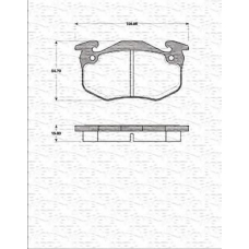 363702161183 MAGNETI MARELLI Комплект тормозных колодок, дисковый тормоз