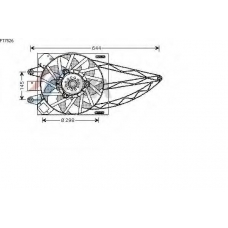 FT7526 AVA Вентилятор, охлаждение двигателя