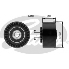 T39011 GATES Натяжной ролик, поликлиновой  ремень