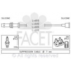 4.9827 FACET Ккомплект проводов зажигания