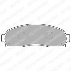 LP1757 DELPHI Комплект тормозных колодок, дисковый тормоз