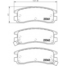 8DB 355 016-961 HELLA Комплект тормозных колодок, дисковый тормоз