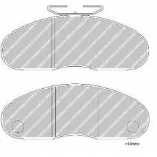 FCV627 FERODO Комплект тормозных колодок, дисковый тормоз
