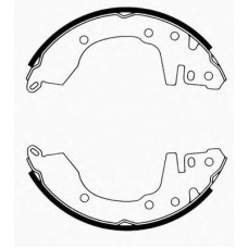 J GF-529AF JAPANPARTS Комплект тормозных колодок