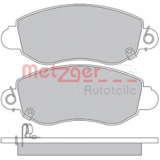 1170365 METZGER Комплект тормозных колодок, дисковый тормоз