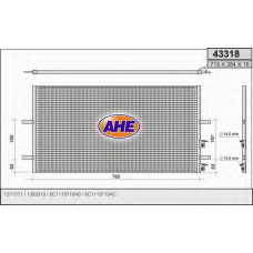 43318 AHE Конденсатор, кондиционер