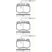 8110 38001 TRISCAN Комплект тормозных колодок, дисковый тормоз