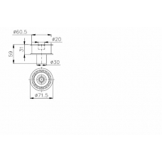 TKR 9875 TIMKEN Натяжной ролик, ремень грм