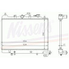62442 NISSENS Радиатор, охлаждение двигателя