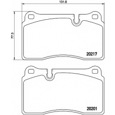 8DB 355 015-891 HELLA Комплект тормозных колодок, дисковый тормоз