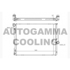 104501 AUTOGAMMA Радиатор, охлаждение двигателя