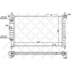 10-26011-SX STELLOX Радиатор, охлаждение двигателя